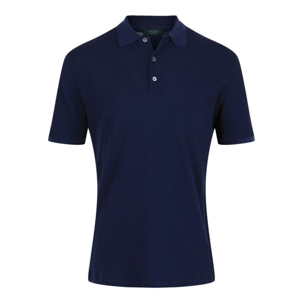 Slowear Zanone Ice Piquet Slim-Fit Polo Blue Mens